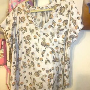 liz claiborne short sleeve blouses 2x